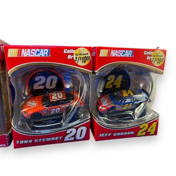 NASCAR Cars Set Collector's Earnhardt Jr., Tony Stewart, Jeff Gordon Kurt Busch - Picture 2 of 9